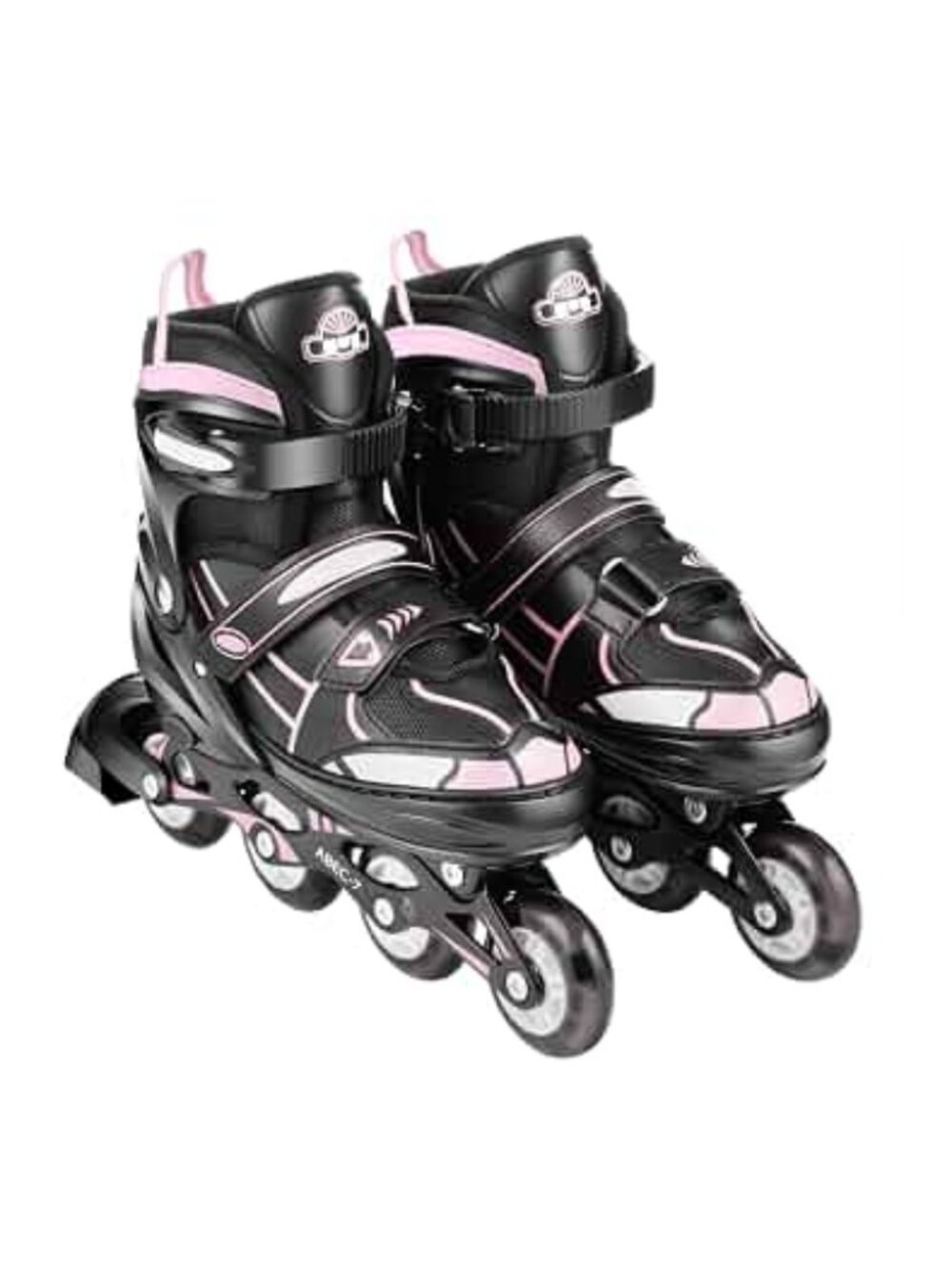 NEW Girls inline Adjustable Light UP Flashing Wheels Rollerblades Kids Skates S